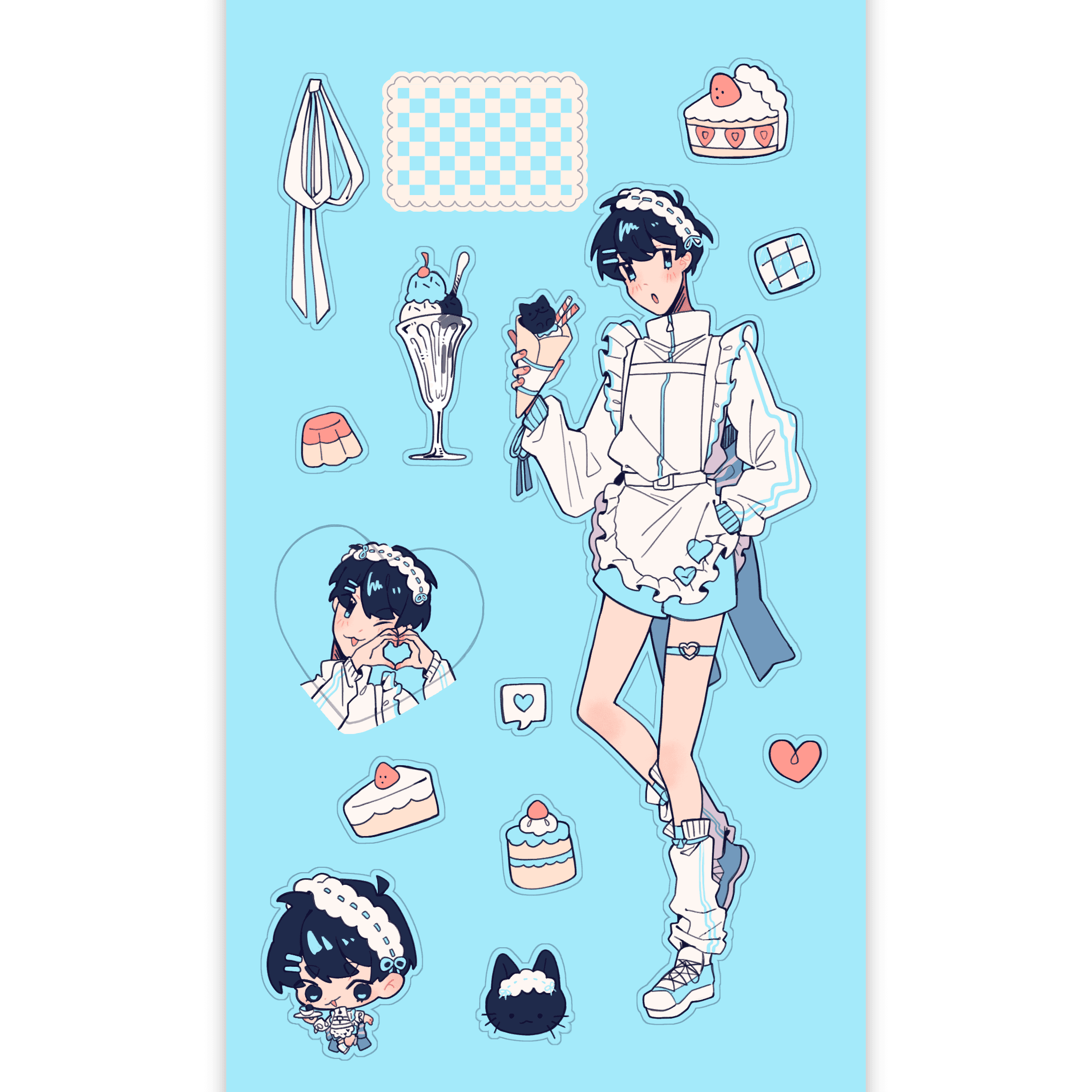 『ORV』KDJ Casual Maid Sticker Sheet